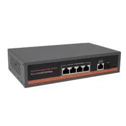 PoE-коммутатор (4 PoE-порта) AI PoE Switch, AI-G0411GB-C